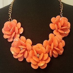 Fun Coral Flower Necklace